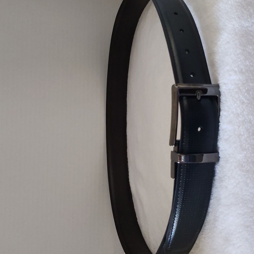 Swiss Gear | Men's Reversible Belt Black Brown Sliver Gunmetal Hardware XL